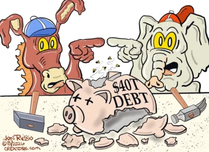 Editorial cartoon for Aug. 22, 2026